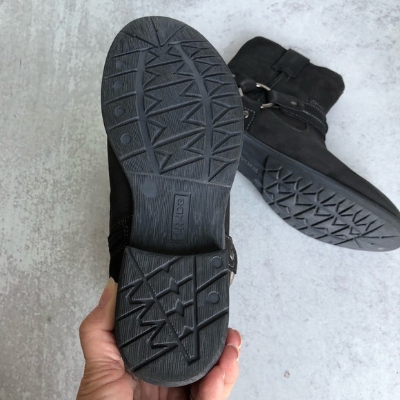 Earth Suede Leather Harness Boot Ash Everglade Size 6 - Picture 4 of 11